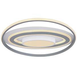 Plafoniera LED Globo, structura din aluminiu si plastic, 60W, 2650lm, lumina calda/rece, functie memorie, lumina de veghe, telecomanda, alba - - Roveli