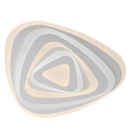 Plafoniera LED Smarter, structura metalica, dispersor din acril satinat, 93W, 7632lm, lumina calda/rece, telecomanda, dimabila, alb mat - - Roveli