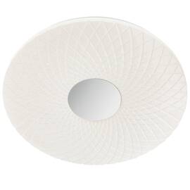 Plafoniera LED Smarter, structura din metal, dispersor din acril, efect de sclipire, 24W, alba - - Roveli