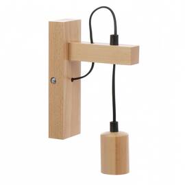 Aplica Lamkur, structura din lemn, designul modern, dulie E27, 60 W, design unic - - Roveli