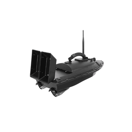 Barca cu telecomanda pentru plantat momeala DacEnergy©, material ABS, 2 motoare, 2 cuve, raza maxima 300 m,  culoare negru - - Roveli