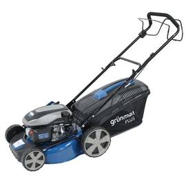 Masina de tuns iarba Grunman, motor pe benzina, 4 timpi, 3.54 CP, 2.6 kW, 6 pozitii de taiere, latime de taiere 45.7 cm, sac de colectare 65 litri - - Roveli