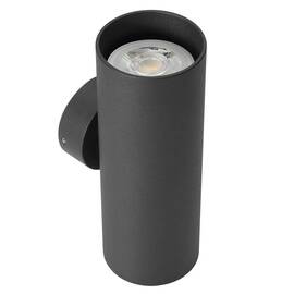 Aplica Smarter, realizat din aluminiu,  2 surse cu soclu GU10, putere de 35W, design modern, negru mat - - Roveli