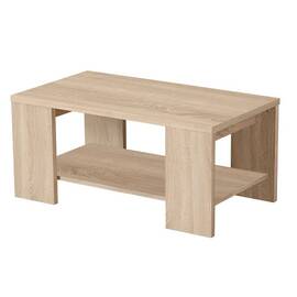 ​Masuta de living DacEnergy©, material PAL melaminat, doua blaturi, dreptunghiulara, stejar sonoma, 90.5 x 50.5 x 41.5 cm, 1C - - Roveli