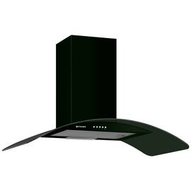 Hota decorativa Pyramis ELEGANT, putere de absorbtie 246mc/h, 1 motor, 60cm, Sticla Neagra - - Roveli