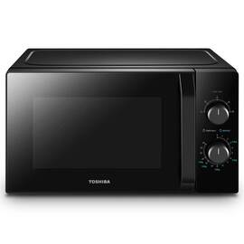 Cuptor cu microunde Toshiba, functie decongelare, timer - 35 minute, semnal acustic la finalizarea programului, 20 litri, 800 W, 4 nivele de putere, 25.9 x 44 x 35.7, negru - - Roveli