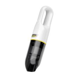 Aspirator fara sac, de mana, aspirare uscata, capacitate colectare 0.15 litri, duza curatare 2-in-1, filtru lavabil, acumulator Li-Ion, negru si alb - - Roveli