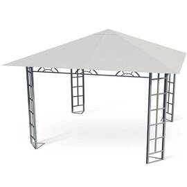 Pavilion de gradina, constructie durabila, profil de otel rezistente, cu acoperis, 300 x 300 cm, bej - - Roveli
