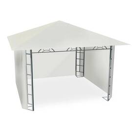 ​Pavilion de gradina, constructie durabila, din profile de otel, 4 pereti laterali, din polietilena, rezistent la razele UV si la ploaie, 300 x 300 cm, bej - - Roveli