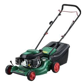​Masina de tuns iarba Grunman, pe benzina, inaltimea de taiere reglabila intre 25 mm si 70 mm, 2.6 kw, latimea de taiere de 40 cm, capacitate cilindrica 146 cmc, 40 l - - Roveli