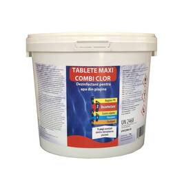 ​Clor maxi Combi tablete, pentru apa piscina, 5 kg - - Roveli