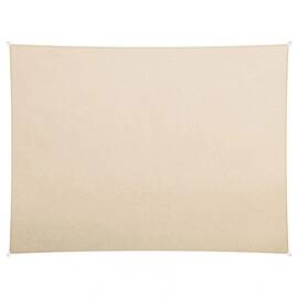 Panza parasolar, pentru terasa, balcon, gradina, material PE tesut dens de 180 g/m², rezistent la apa, cu 4 snururi de prindere, forma dreptunghiulara, 400 x 300 cm, bej - - Roveli