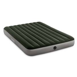 ​Saltea gonflabila Intex, pentru camping, 2 persoane, design compact, interior / exterior, 137 x 191 x 25 cm, verde - - Roveli