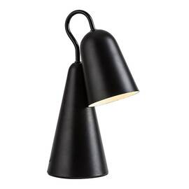 ​Veioza, realizata din metal, abajurul in forma de clopot, design modern si compact, soclu E14, 40 W, 350 x 130 mm, culoare neagra - - Roveli