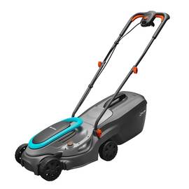 ​Masina electrica de tuns iarba Gardena, lama DuraEdge, maner ErgoTec, latime taiere 32 cm, roti de deplasare, 1200 W, capacitate sac colector 30 l - - Roveli