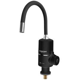 ​Robinet electric instant, pentru chiuveta, protectie supraincalzire, termostat, IPX4, rotatie pipa la 360 grade, presiune apa 0.04 - 0.6 Mpa, 3 kW, negru - - Roveli