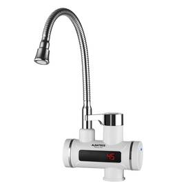 Robinet electric instant Albatros, pentru chiuveta, protectie supraincalzire, control temperatura, IPX4, teava flexibila, afisaj digital, 3.3 kW, 220 - 240 V, - - Roveli