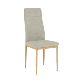 Scaun, material textil bej/cadru metalic fag, COLETA NOVA - - Roveli