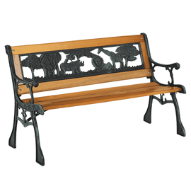 Bancă pentru copii, negru / natural, NADAZA - - Roveli