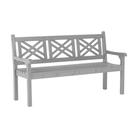 Bancă de grădină din lemn, gri, 150 cm, FABLA - - Roveli
