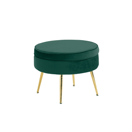 Scaun de lux, ţesătură de catifea smarald / auriu crom, Art-deco, NOBLIN TIP 1 - - Roveli
