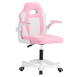 Scaun rotativ, roz / alb, ODELIA - - Roveli