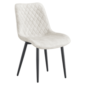 Scaun de dining, crem/negru, ZAINA TIP 1 - - Roveli
