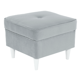 Taburet modern, gri deschis/alb, RUFINO 3 NEW - - Roveli