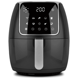 Friteuza cu aer cald / airfryer, control tactil digital, protectie la supraincalzire, timer, oprire automata, 12 programe automate, 3.5l, 1500 W, 31 x 26.5 x 31 cm, negru - - Roveli