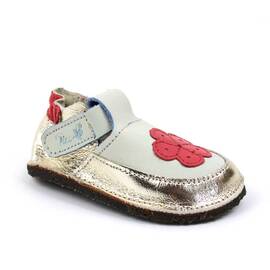 Botosei din piele naturala , pentru bebelusi 3268-BEJ/BEJ/G, Culoare (12): Rosu, Marime (12): 19 - - Roveli