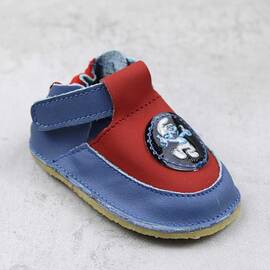 Botosei din piele naturala , pentru bebelusi 3268-BLEUMARIN/ROSU/A, Culoare (12): Bleumarin, Marime (12): 20 - - Roveli