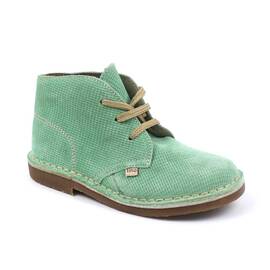 Ghete usoare , pentru copii , din piele naturala , cu talpa cusuta 445-VERDE/G, Culoare (12): Verde, Marime (12): 31 - - Roveli