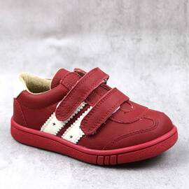 Pantofi sport , pentru copii , din piele naturala  3229-ROSU/ALB/MC, Culoare (12): Rosu, Marime (12): 25 - - Roveli