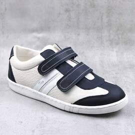 Pantofi sport pentru copii , din piele naturala 1839-BLEUMARIN/ALB/G, Culoare (12): Bleumarin, Marime (12): 32 - - Roveli