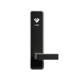 Incuietoare inteligenta DacEnergy©, pentru hotel, apartament, camin, pensiune, material aluminiu, deblocare card RFID / cheie, pentru usa din lemn, negru/argintiu - - Roveli