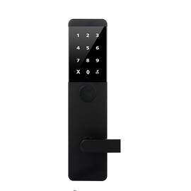 Incuietoare inteligenta DacEnergy©, pentru hotel,apartament, motel, material aluminiu, deblocare Aplicatie TTLock / TTHotel / Card RFID / Cheie, pentru usa din lemn, negru - - Roveli