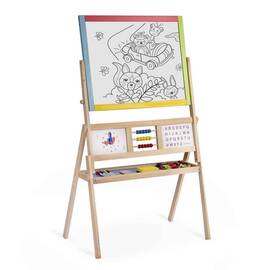 Set tabla multifunctionala , pliabil, numaratoare, ceas, alfabet, include un set de marker, numere si litere magnetice - - Roveli