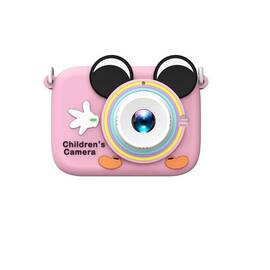 Camera foto digitala pentru copii DacEnergy©, dual camera, silicon, 1080P, 2.0 inch IPS, 5 tipuri de jocuri, multiple filtre, roz - - Roveli