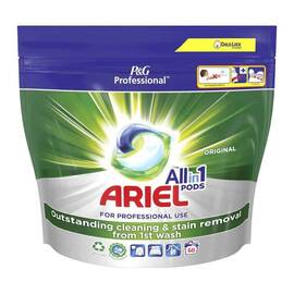 ​Ariel detergent de rufe capsule, All in 1 Pods Regular, indeparteaza petele, protejeaza rufele, 2x60 buc, 120 spalari - - Roveli
