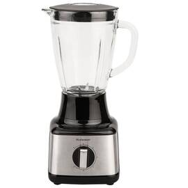 Blender Rohnson, lame din otel inoxidabil, vas gradat din sticla, 500 W, 5 trepte de viteze, functie Pulse, capacitate 1,5 litri, argintiu si negru - - Roveli