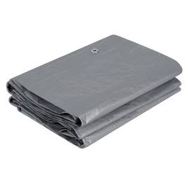 Prelata DacEnergy©, polietilena HDPE, 260 g/m2, rezistent la ploaie, inghet si razele UV, impermeabil, 400 x 200 cm, argintiu si negru - - Roveli
