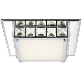 Plafoniera LED Globo, efect de stele si cristale K5 transparente, efect de oglinda, stil elegant, 12W, 720 lm - - Roveli