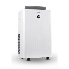 Aparat de aer conditionat portabil, raceste, incalzeste, dezumidifica, ventileaza, functie de somn, temperatura de la 16 la 32°C, afisaj LED, panou de control tactil, telecomanda, aplicatie Tuya, blocare pentru copii, 14000 BTU - - Roveli