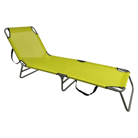 Şezlong de grădină, verde / gri, KELEO - - Roveli
