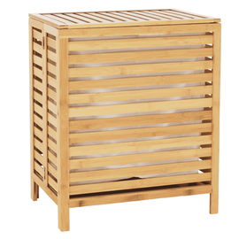 Coş de rufe, bambus natural/alb, MENORK - - Roveli