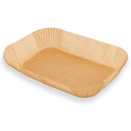 ​Set hartie de copt pentru friteuza, sigure si practice, unica folosinta, 22 x 14 cm, inaltime 4,5 cm, 50 buc, maro - - Roveli