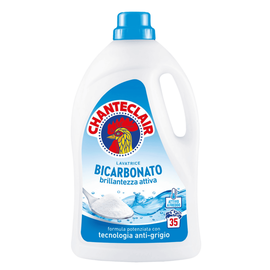 Detergent de rufe lichid Chante Clair Bicarbonat, protejeaza si mentine intensitatea culorilor, formula concentrata, 1.575 l, 35 spalari - - Roveli