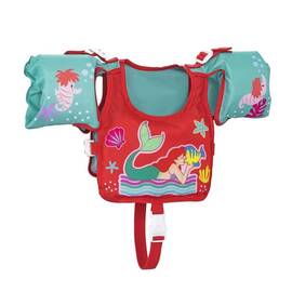 ​Vesta de inot Bestway, grafica cu Mica Sirena, protectie UV UPF 50+, catarame si curea reglabile, 3 pana la 6 ani - - Roveli