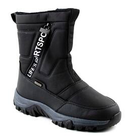Cizme de zapada , imblanite din material impermeabil  D40219-BLACK, Culoare (12): Negru, Marime (12): 38 - - Roveli