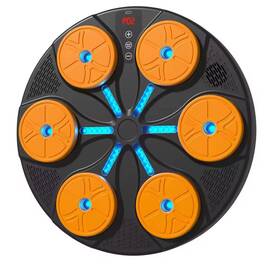 Tabla de box muzicala cu manusi : Culoare - galben - - Roveli